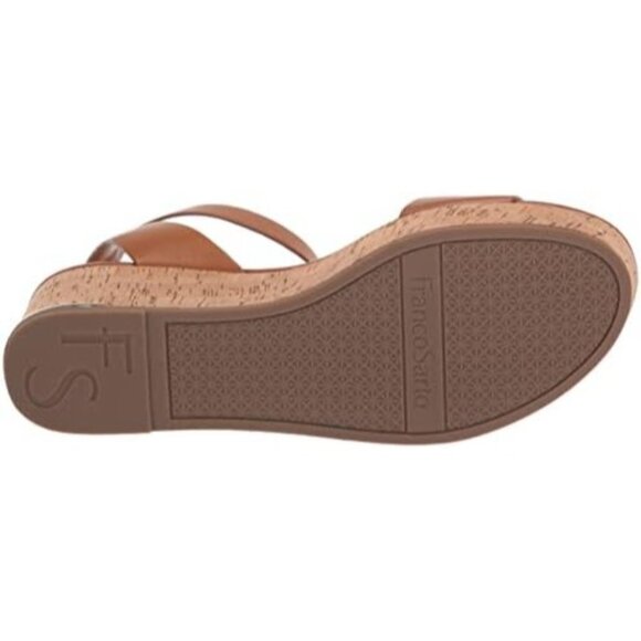 Franco Sarto Brown Cork Wedge Sandals with Ankle Strap, Size 10M - New - Picture 4 of 10